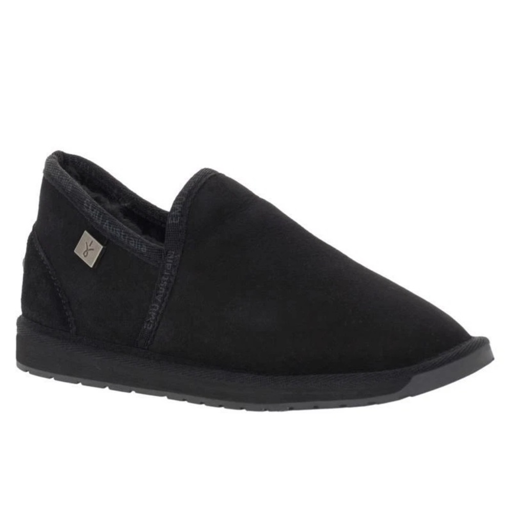 NEW!! EMU Australia Slippers Black Platinum Ashford size 7